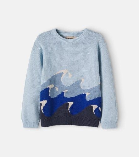 Pull Knud en jacquard de coton - Wheat - Modalova