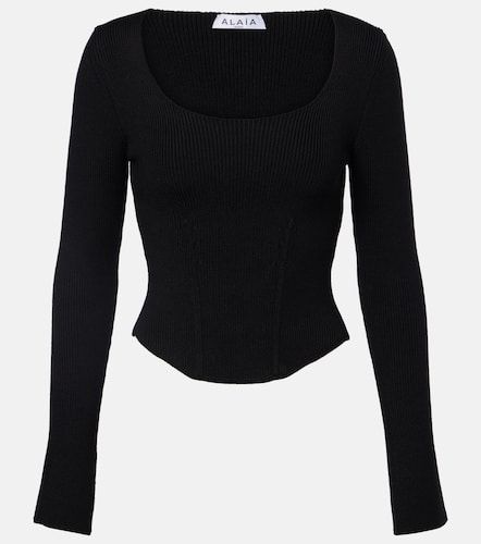 Alaïa Top corset en laine mélangée - Alaia - Modalova