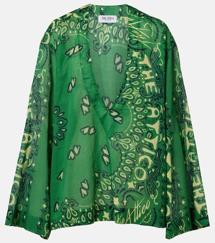 Top Bandana oversize en coton - The Attico - Modalova
