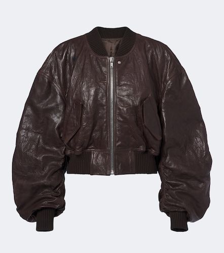 Veste bomber Secchia en cuir - Rick Owens - Modalova