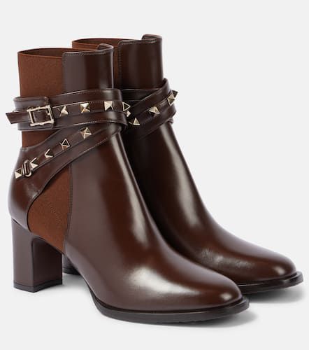 Bottines Rockstud en cuir - Valentino Garavani - Modalova