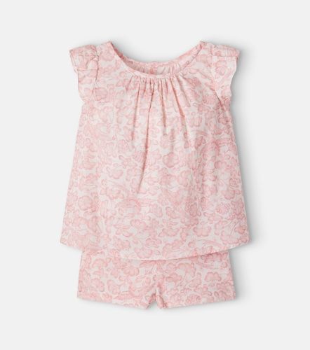 Pyjama Ailette en coton à fleurs - Bonpoint - Modalova