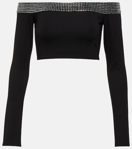 David Koma Crop top à cristaux - David Koma - Modalova