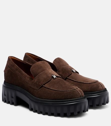Mocassins H700 à plateforme en cuir - Hogan - Modalova