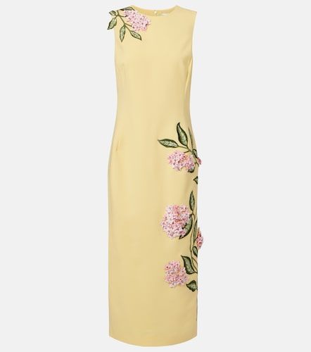 Robe midi en laine mélangée - Oscar de la Renta - Modalova