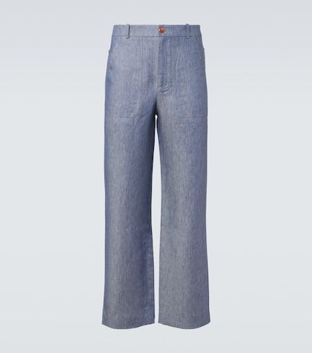 Jean wide en lin à cornaline - God's True Cashmere - Modalova