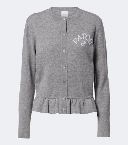Cardigan en laine et cachemire à logo - Patou - Modalova