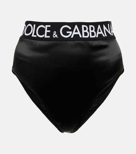 Culotte en satin à logo - Dolce&Gabbana - Modalova