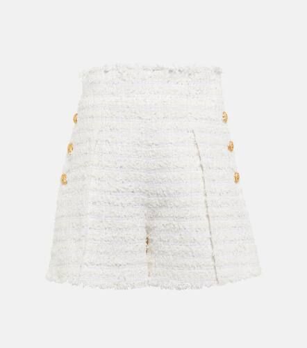 Short à taille haute en tweed - Balmain - Modalova