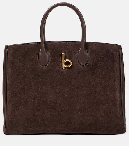 Sac Rocking Horse Small en daim - Burberry - Modalova