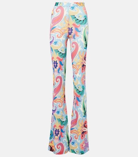 Pantalon évasé à taille haute à motif cachemire - Etro - Modalova
