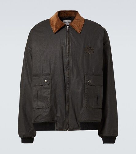 Miu Miu Veste bomber en coton - Miu Miu - Modalova