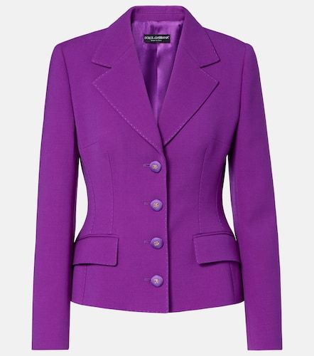 Blazer en laine vierge - Dolce&Gabbana - Modalova