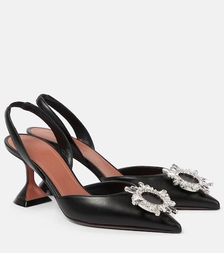 Escarpins slingback Begum 70 en cuir - Amina Muaddi - Modalova