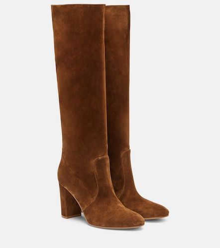 Bottes Glen 85 en daim - Gianvito Rossi - Modalova