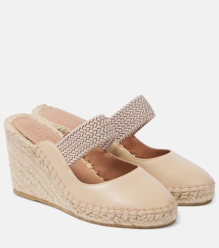 Espadrilles compensées Siena 70 en cuir - Malone Souliers - Modalova