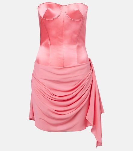 Robe corset drapée en soie - Alex Perry - Modalova