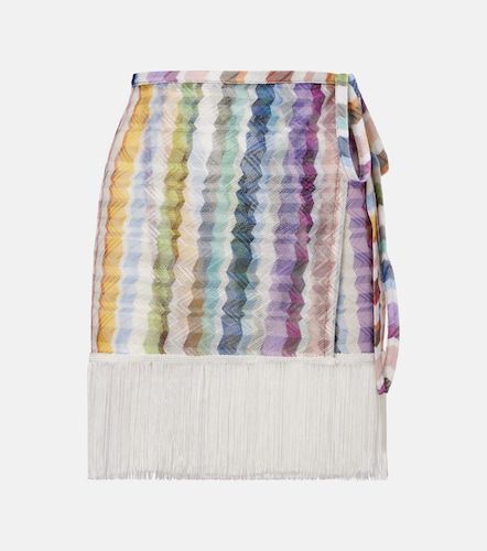 Jupe de plage Zigzag à franges - Missoni - Modalova