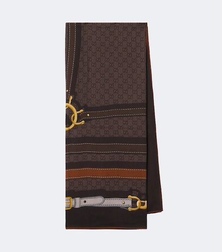 Écharpe GG en laine et soie jacquard - Gucci - Modalova