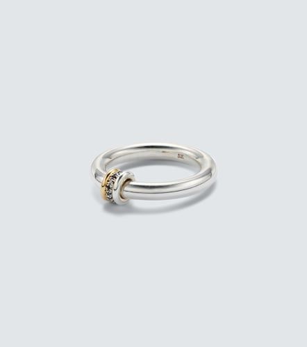 Bague Sirius Max en argent sterling et or 18 ct à diamants noirs - Spinelli Kilcollin - Modalova