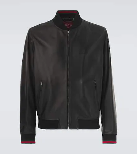 Gucci Veste bomber en cuir - Gucci - Modalova