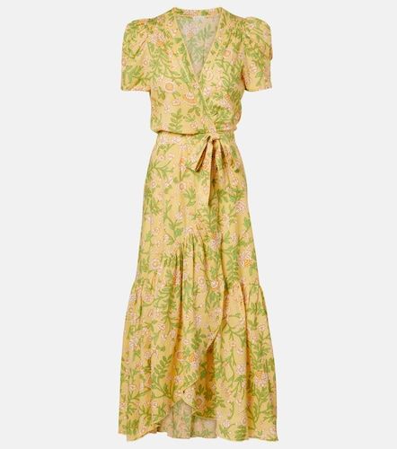 Robe portefeuille Baba en coton à fleurs - Poupette St Barth - Modalova