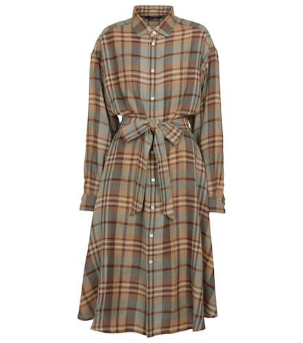 Robe chemise en laine à carreaux - Polo Ralph Lauren - Modalova