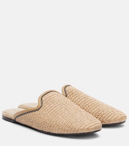 Mules Monili en raphia - Brunello Cucinelli - Modalova