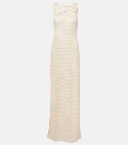 Robe longue en crochet à fleurs - Same - Modalova