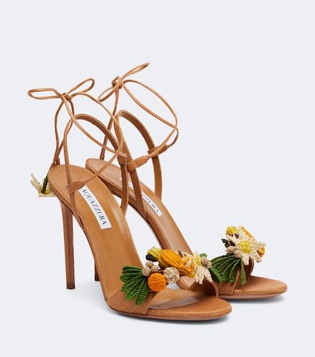 Sandales Birdsong en raphia - Aquazzura - Modalova