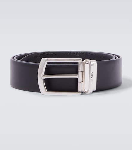 Ceinture rversible en cuir et Saffiano - Prada - Modalova