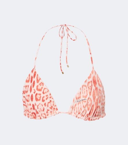 Haut de bikini triangle à imprimé léopard - Roberto Cavalli - Modalova