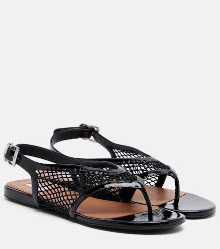 Alaïa Sandales à entre-doigts en cuir - Alaia - Modalova
