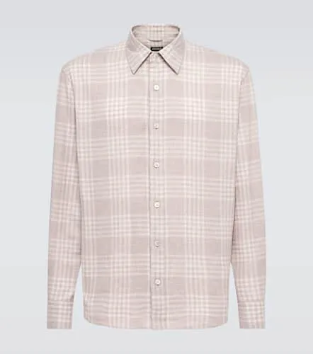 Zegna Chemise en coton à carreaux - Zegna - Modalova