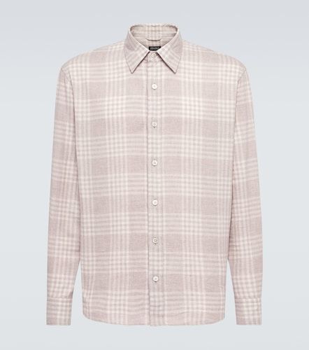 Chemise en flanelle de coton à carreaux - Zegna - Modalova