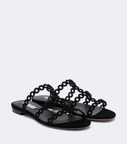 Sandales Infinity Chain en daim - Aquazzura - Modalova