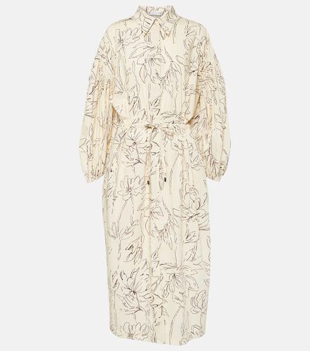 Robe midi imprimée en coton - Brunello Cucinelli - Modalova