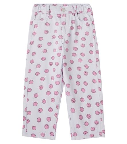Jean droit Smiley imprimé en coton - The New Society - Modalova