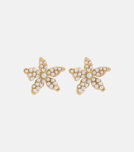 Boucles d'oreilles à perles fantaisie - Oscar de la Renta - Modalova