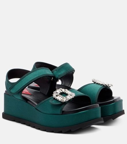 Sandales compensées Slidy Viv' en cuir - Roger Vivier - Modalova