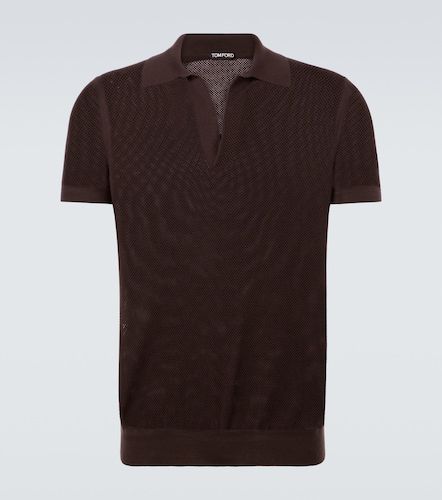 Tom Ford Polo en coton et soie - Tom Ford - Modalova