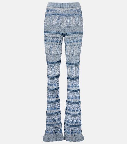 Pantalon évasé en crochet de coton - Etro - Modalova
