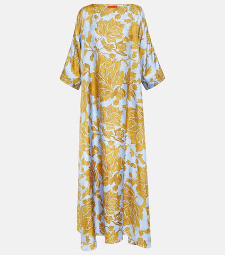 Robe longue Muumuu imprimée en soie - La DoubleJ - Modalova