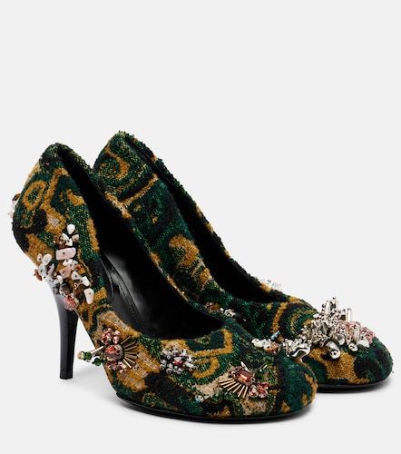 Escarpins en jacquard à ornements - Dries Van Noten - Modalova