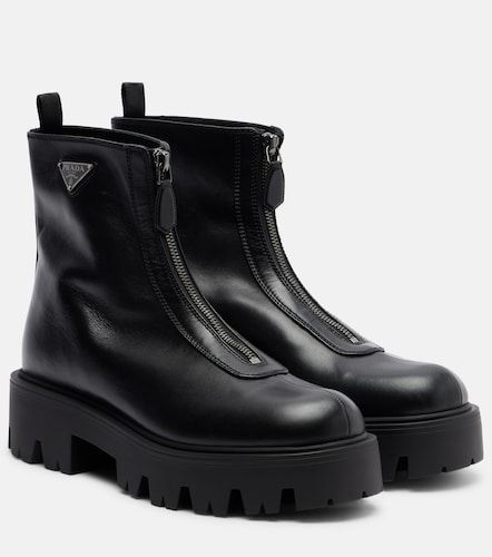 Prada Bottines à plateau en cuir - Prada - Modalova
