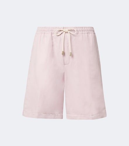 Canali Short en lin et soie - Canali - Modalova