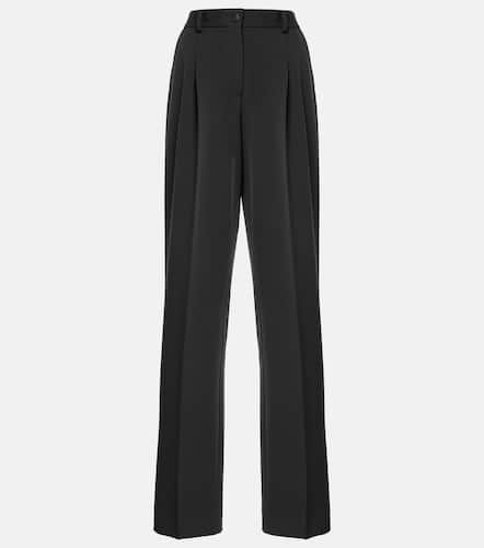 Pantalon ample en laine et soie mélangés - Dolce&Gabbana - Modalova