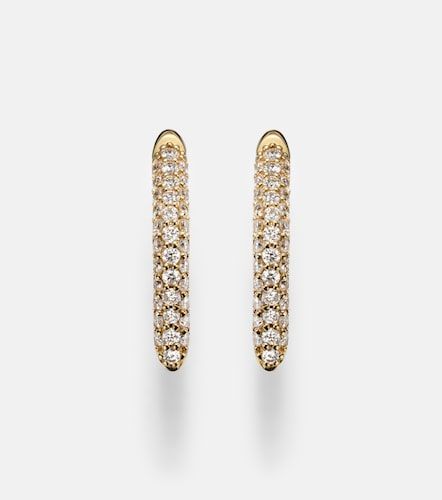Boucle d'oreille en or 14 ct (585/1000) avec diamants - Sydney Evan - Modalova