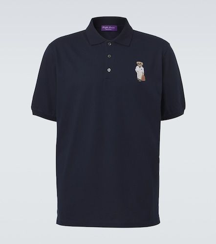 Polo en coton et cachemire à broderie - Ralph Lauren Purple Label - Modalova