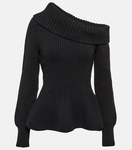 Pull asymétrique en laine et cachemire - Alexander McQueen - Modalova